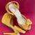 Size 6 1/2 Ladies Yellow Heels  - UN Sensored 4 thumbnail