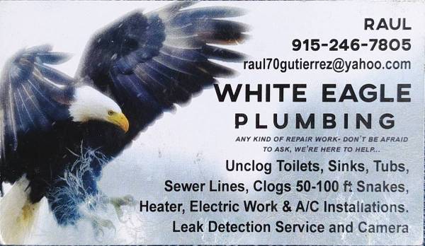 White Eagle Plumbing, 25+Yrs of Experience 1