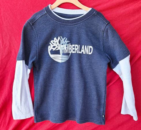 Boys Timberland Pullover  Long Sleeved Shirt Size 7 1