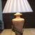 Sculptural Tropical Table Lamp – Palm Leaf & Faux‑Clay Base 2 thumbnail