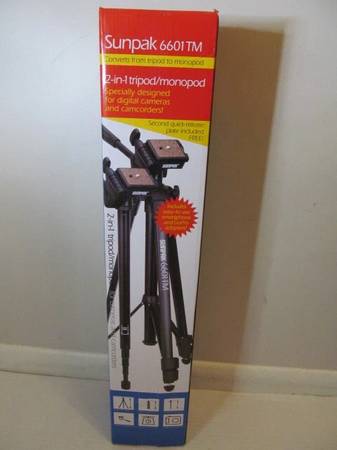 Sunpak 6601TM 2-in-1 Tripod/Monopod for Digital Cameras 1