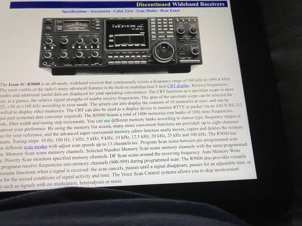 Icom R9000 shortwave receiver 1