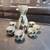 Ohori Soma Yaki Tokkuri Sake Bottle vintage six piece set 1 thumbnail