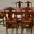 Antique Walnut Jacobean Dining Table w/6 Chairs and 1 leaf 5 thumbnail