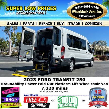 2023 Ford Transit 250 Wheelchair Van    1