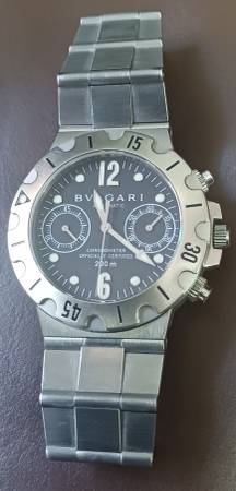 Bulgari Automatic Divers Chronograph Mans 1990s 1