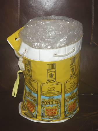 vintage Ronrico Puerto Rican Rum collapsible cooler - circa 1960-'86 1