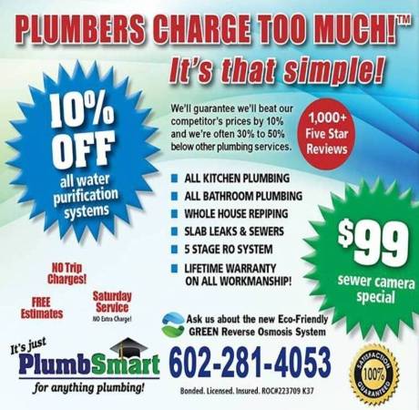 PLUMBERS CHARGE TOO MUCH! Affordable Plumbing - Licensed Plumber 1