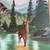 Vintage Pair of Oil on Board PNW Artist Paintings of Bear & Elk 4 thumbnail