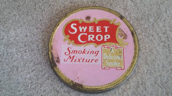 Antique Sweet Crop Smoking Mixture Tobacco Tin 1