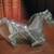 Molded Grey with White Swirl Marble Horse Figurine Decor Piece 1 thumbnail