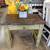 Reclaimed Wood Desk with authentic leather stool 5 thumbnail