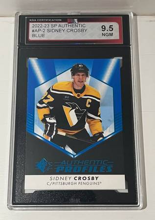🔥 Sidney Crosby SP Authentic Profiles Blue – GEM 9.5 (NGM) 🔥 1