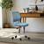 Homy Casa · Carnation Office Blue Chair – Cozy Corduroy Upholstery 1 thumbnail