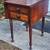 Sheraton Mahogany & Birdseye Maple Drop Leaf 2 Drawer Stand 1 thumbnail
