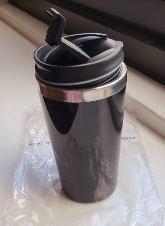 NEW 16 oz insulated travel mug 1