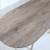 Faux Wood Top & Gold Base Console Table 3 thumbnail