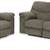 New Ashley Gray or Tan Reclining Sofa Couch 3 thumbnail