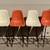 Mid Century Fiberglass Shell Eames Style Swivel Bar Stools 1 thumbnail