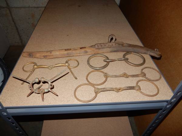 Antique Horse Bits Plus Other Supplies 1