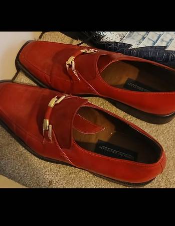 Giorgio Brutini Dress Shoes , Leather Suede - Adult Size 11 ( Attire , 1