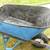 Wheelbarrow , large cap,. heavy grade  steel, custom made, new tire 2 thumbnail