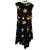 Equipment Femme Samantha Floral Midi Dress asymmetric size 12 black b 9 thumbnail
