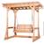 Backyard Discovery Callahan Cedar Wood Outdoor Patio Pergola Swing Bench with Tr 4 thumbnail
