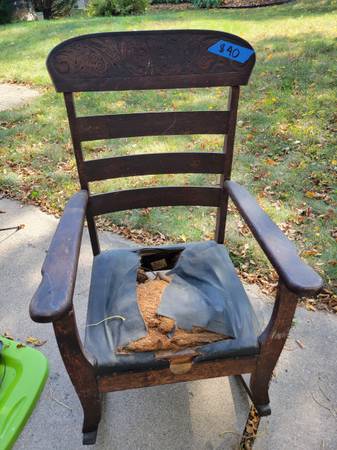 Antique Rocker - solid but needs love 1