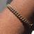 Like New Michael Kors Women MK Logo Plaque Gold Chain Bracelet 5 thumbnail