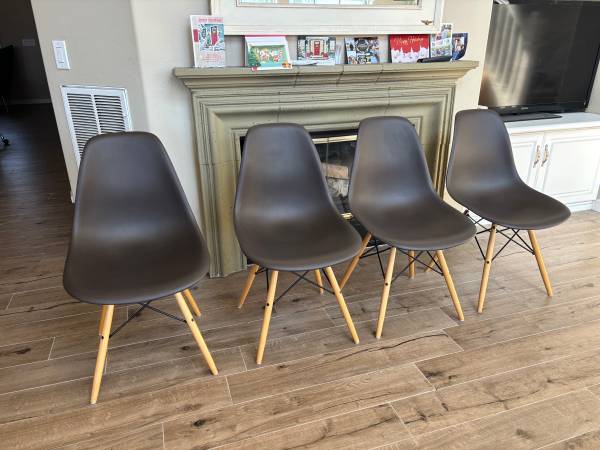 Eames Herman Miller side chairs Design Within Reach Knoll MCM 1