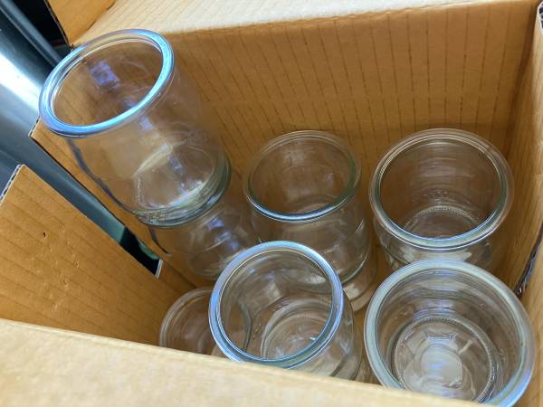 Yogurt/pudding glass jars x19 1