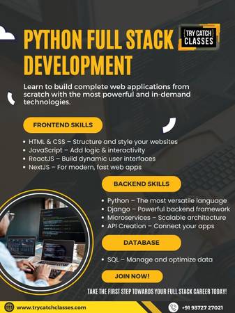 Python Full Stack Development Course with Placement Guarantee at TryCa 1