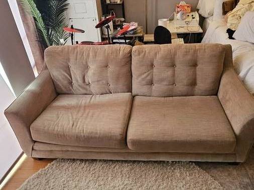 Comfy Beige Couch 81" 1
