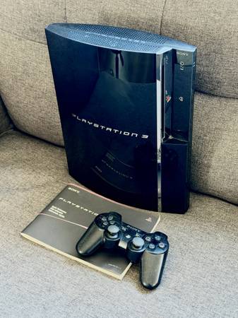 PlayStation 3 PS3 80gb Backwards Compatible Game Console - video