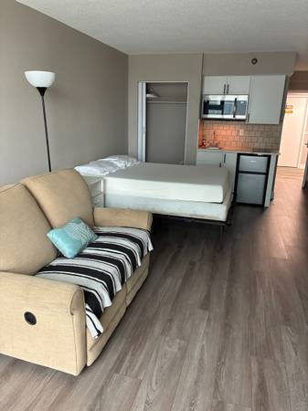 BEACH FRONT STUDIO CONDO-- monthly; JANUARY discount 1