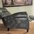 Gray Leather Pushback Recliner 2 thumbnail