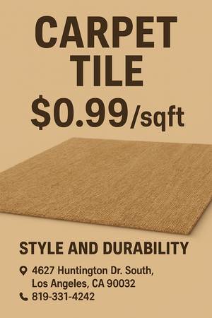 Carpet Tiles Only $0.99 per Sq Ft! 1