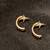 Swarovski crystal 14K gold posts Earrings 2 thumbnail