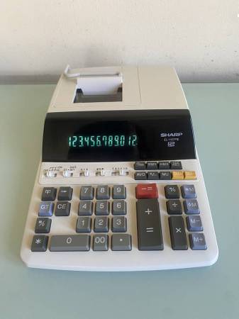 Sharp 12-Digit Drum Printing Calculator Model EL-1197PIII 1