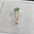 14K Oval Emerald & Diamond ring 4 thumbnail