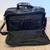 Leather Cowhide Expandable Travel Bag Black 4 thumbnail