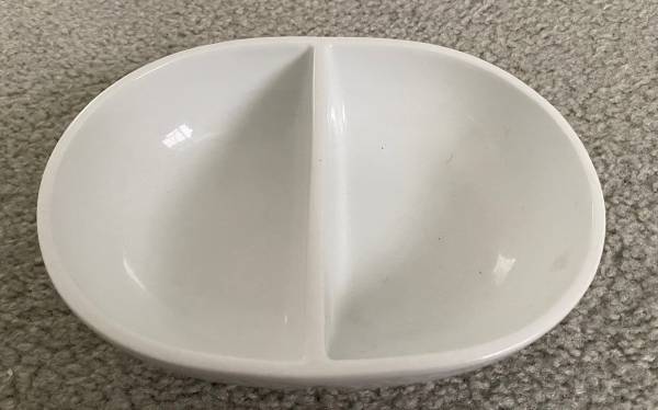 Divided Oval Serving Bowl 1