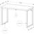 Computer Desk Monarch 7155 - 48"L - Dark Taupe, Silver Metal - NEW 6 thumbnail