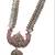Necklace Silver Coins Indian Red Green Simulated Ruby Glass Gripoix 1 thumbnail