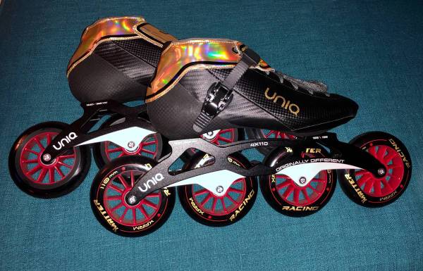 SHORT TRACK ICE or INLINE ROLLER speed skating boots 1