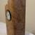 Michael Elkan Studio Maple Burl Wood Clock & Stamp Dispenser 3 thumbnail