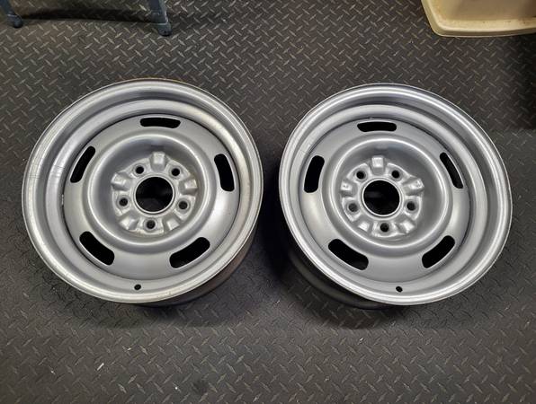 Corvette / Camaro Rally Wheels (2) - $300 (Libertyville, IL)62956364143491120