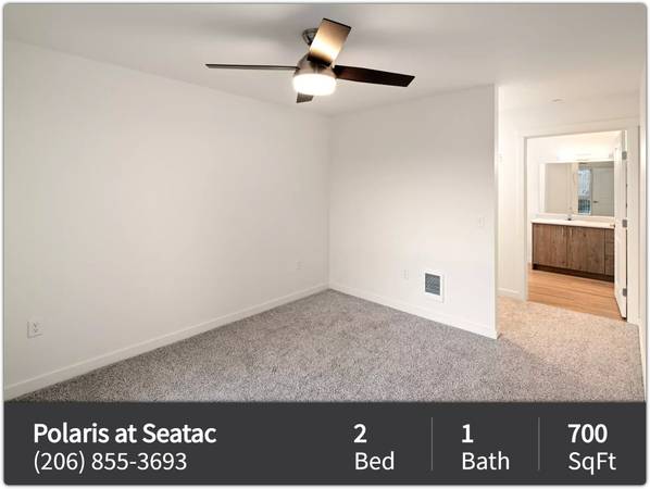 Finest upscale living! 2 bed / 1 bath! Polaris at Seatac 1