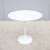 Mid-Century Eero Saarinen for Knoll 22.5" Oval White Tulip Side Table 2 thumbnail